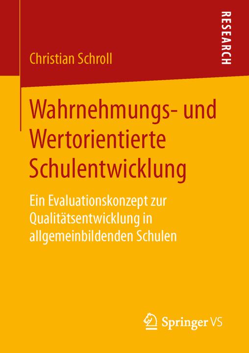 Produktbild Wahrnehmungs- und Wertorientierte Schulentwicklung (Niederländisch, Christian Schroll, 2016)