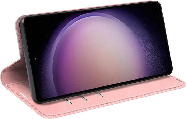 Actual product image Cover-Discount Galaxy S23 FE - Stand Flip Case Cover pink (Samsung Galaxy S23 FE)