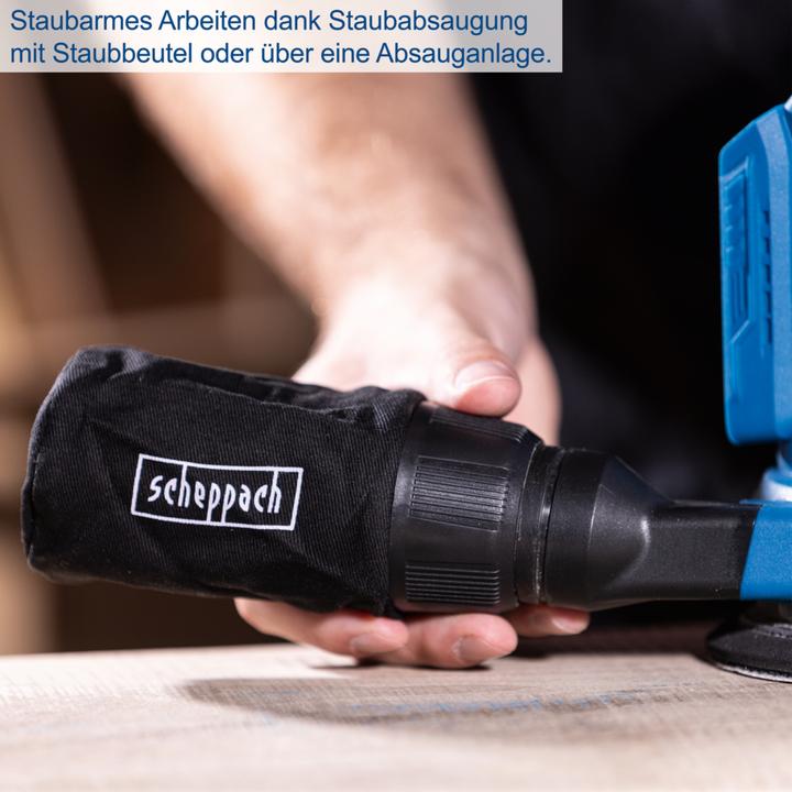 Actual product image Scheppach C-OBS125-X cordless random orbit sander (DIY) (Eccentric grinder)
