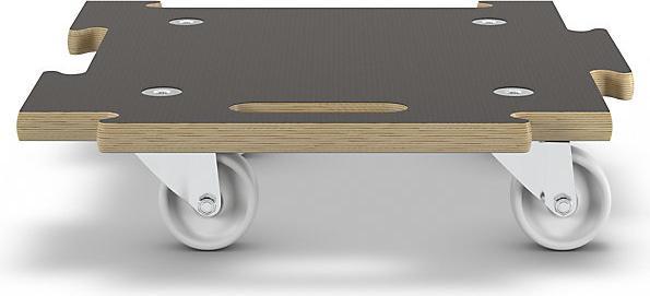 Actual product image Wagner System CONNECT transport dolly with MaxiGRIP, GH 1393, LxW 390 x 390 mm, max. load 200 (200 kg)