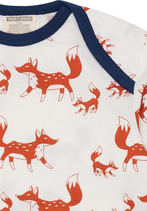 Immagine prodotto loud + proud Camicia Stampa Volpe Terracotta (68)