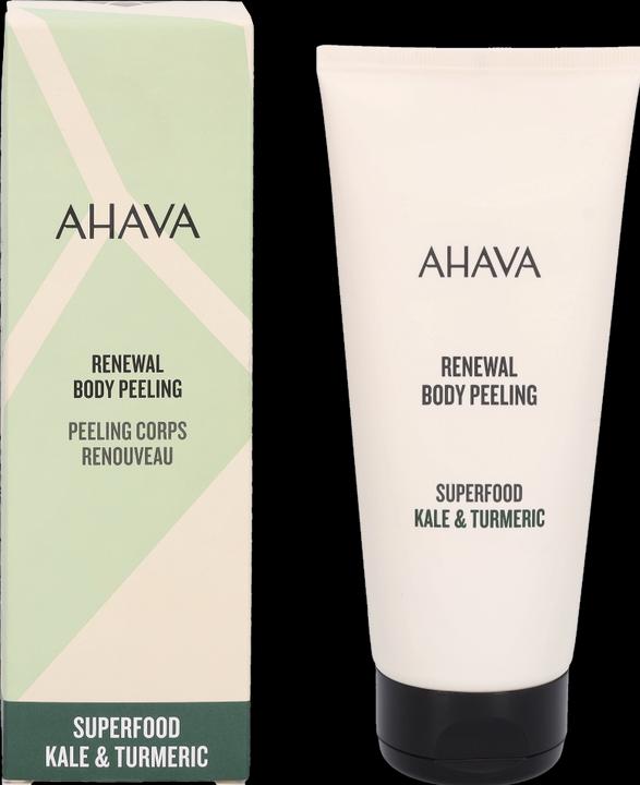 Actual product image Ahava Superfood Renewal Body Peeling "Kale & Turmeric" - Revitalizing Body Peeling (200 ml)