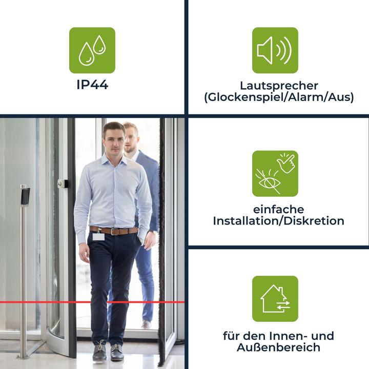 Image du produit Velleman Système de sécurité infrarouge miniature sans fil - 7 m (7 m)