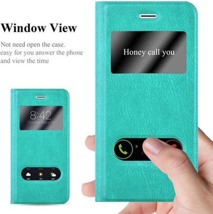 Actual product image Cadorabo Book with View double window cover (Apple iPhone 7, Apple iPhone 8, Apple iPhone SE (2nd Gen), Apple iPhone SE (3rd Gen))