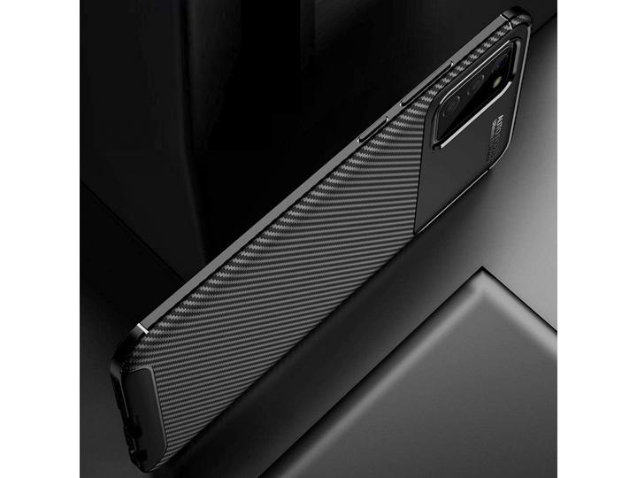 Actual product image Screenguard Samsung Galaxy A02s Cover Carbon Design TPU Case (Samsung Galaxy A02s)