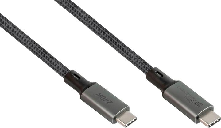 Produktbild Good Connections USB 4.0 Gen. 3x2 Kabel 40GBit/s 240W 8Ka60Hz USB-C Stecker an (0.50 m, USB 4.0, 240 W)