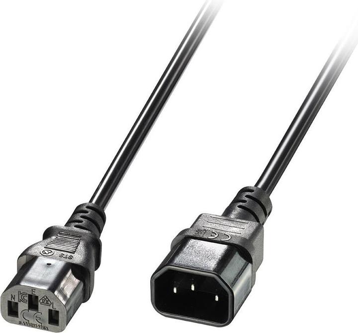 Image du produit Lindy Câble d'alimentation IEC C14 à IEC C13 (0.50 m, C14)