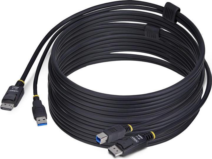 StarTech .com DU12210-KVM-CABLE, 3,1 m, USB, USB, HDMI, Schwarz, DisplayPort + USB 3.2 Gen 1 Type-A