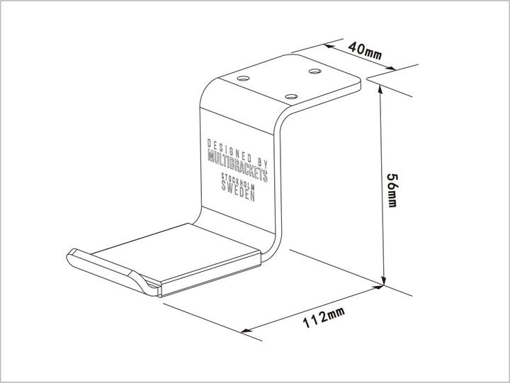 Actual product image Multibrackets M Headset Holder Desk