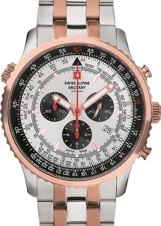 Immagine prodotto Swiss Alpine Military 7078.9152 Crono Uomo 45mm 10ATM (Cronografo, 45 mm)
