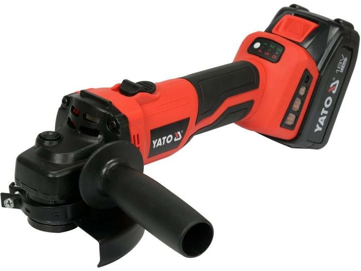 Actual product image Yato ANGLE GRINDER 18V SPEED CONTROL 2x4.0Ah (125 mm)