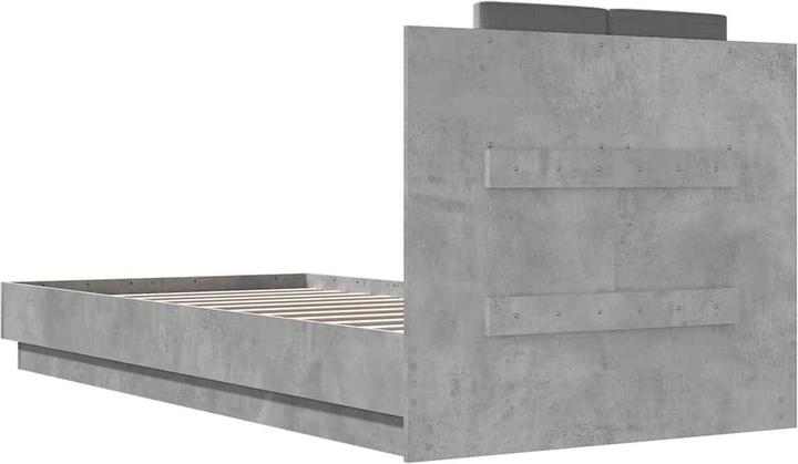 Image du produit VidaXL Cadre de lit avec tête de lit gris béton (90 x 200 cm)