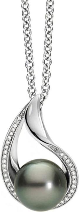 Muau Anhänger Tahiti Perle Weissgold 750 Diamant 0.123ct. (750/18 K Gold)