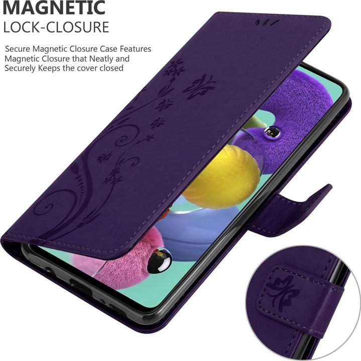 Image du produit Cadorabo Couverture du livre de fleurs (Samsung Galaxy A51 5G)