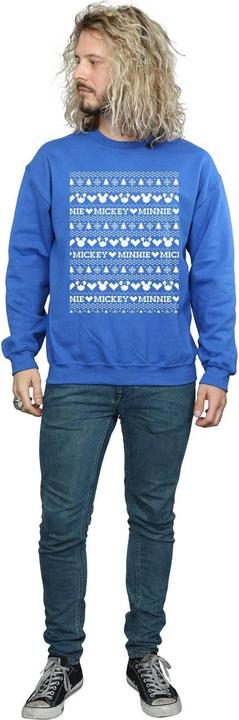 Immagine prodotto Disney Mickey And Minnie Christmas Fair Isle Felpa Uomo (S)
