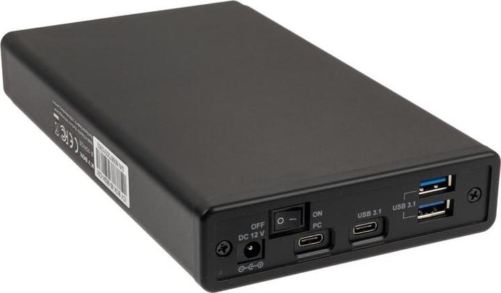 Image du produit Icy Box IB-382H-C31 Boîtier avec hub USB (3.5", 2.5")