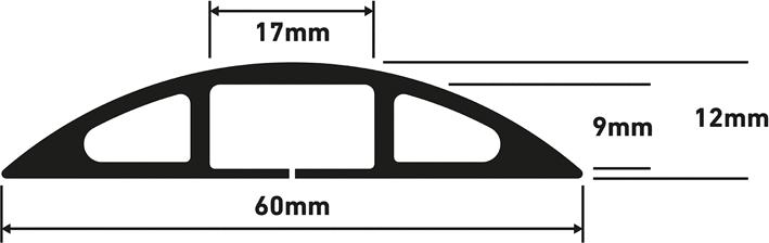Actual product image Steffen D-Line floor trunking (Duct, 180 cm)