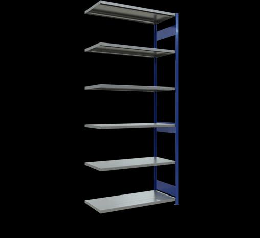 Stecksystem Anbauregal MULTIplus250 mit Längenriegel