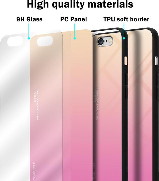 Immagine prodotto Cadorabo Copertura in vetro TPU 2 colori (Apple iPhone 6)
