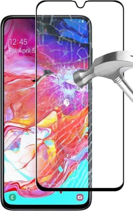 Actual product image Screenguard Samsung Galaxy A70 Full Screen Protective Glass Film 2.5D 9H (1 Piece, Samsung Galaxy A70)