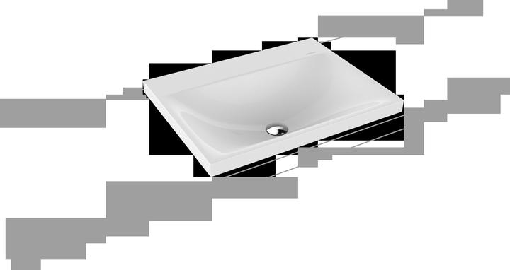 Produktbild Kaldewei Silenio Aufsatzwaschtisch 3040 600x460x40 mm (40 mm, 600 mm)