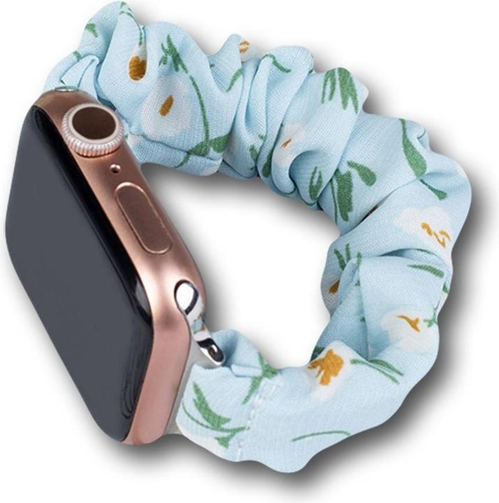 Produktbild Hurtel Watch 7 Stoff 7/6/5/4/3/2 / SE (45/44 / 42mm) Armband Armband Armband mit Gummizug blau (42 mm, 44 mm, 45 mm, Textilmaterial mit Gummizug)