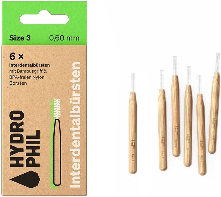 Image du produit Hydrophil Brosses interdentaires 0.60mm Size 3 (6 x, 0.60 mm)