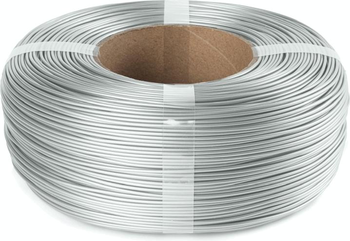 Actual product image The Filament ReFill PLA 1.75mm SILVER ALUMINIUM 1kg (PLA, 1.75 mm, 1000 g, Silver)