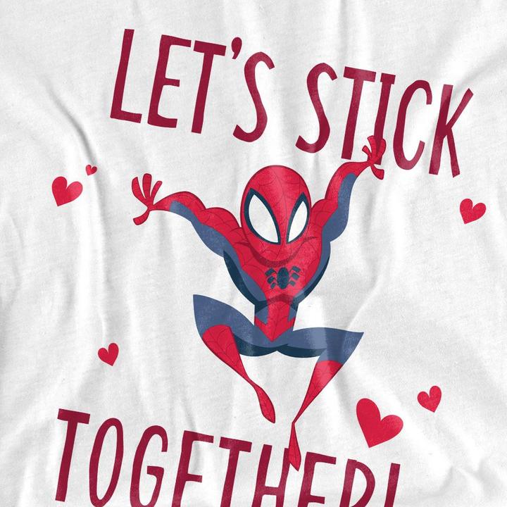 Produktbild Spiderman Stick Together TShirt Valentinstag (M)