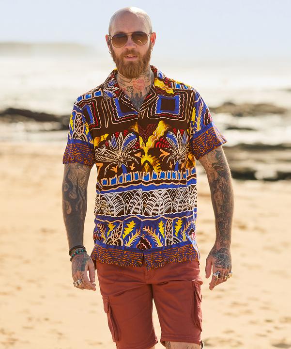 Actual product image Joe Browns Funky Summer Print Short Sleeve Shirt (XL)