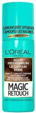 Actual product image L'Oréal Paris L'Oreal Paris Magic Retouch Root Concealer Spray - Golden Medium Brown (Golden Medium Brown)