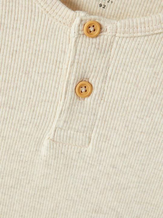 Actual product image Name it Buttoned ribbed top with long sleeves (104)