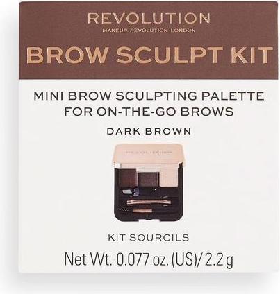 Image du produit Makeup Revolution Kit de sculpture de sourcils (Dark Brown)