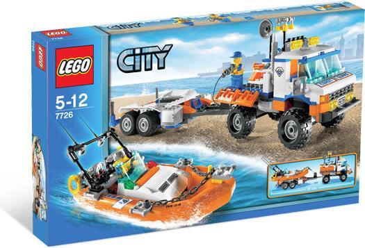 Produktbild LEGO City Set 7726 - Strand-Truck der Küstenwache mit Schnellboot (7726, LEGO City)