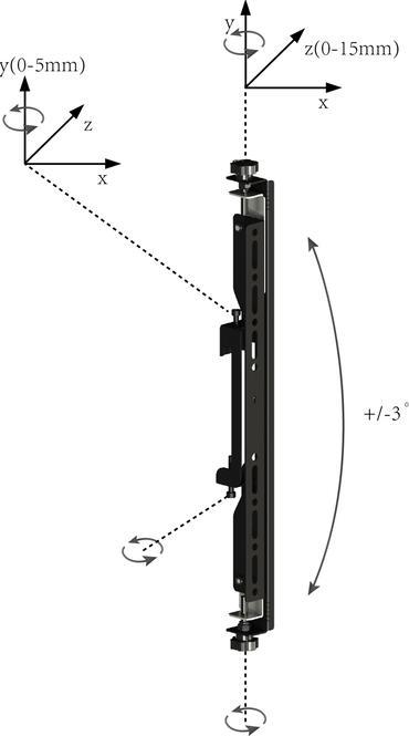 Actual product image Multibrackets Micro mount, 40" - 65", load capacity 30 kg