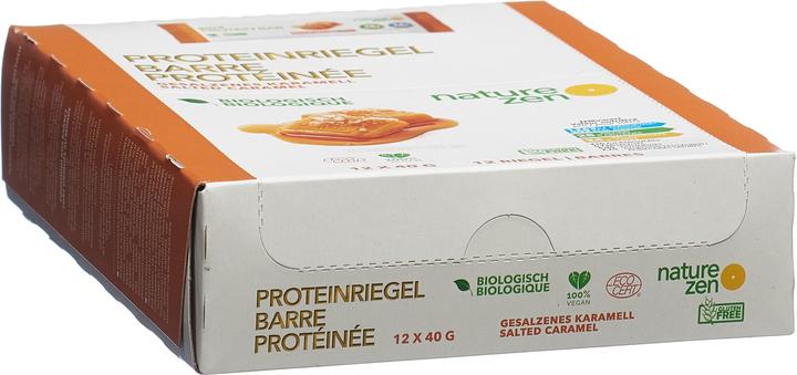 Image du produit Nature Zen Barre protéinée bio au caramel salé (Caramel, 12 pcs, 480 g)