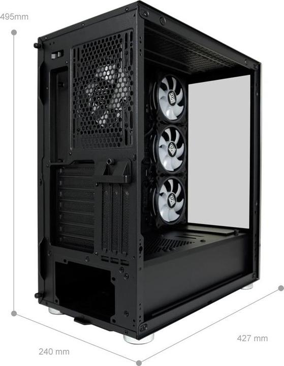 Actual product image LC-Power Gaming 808B - Skylla X (mATX, Mini-ITX, ATX)
