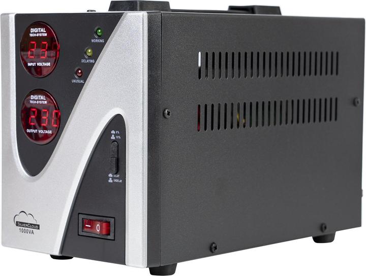 Actual product image SilverCloud Voltage stabiliser 1000VA 600W 4.5A (1000 VA, 600 W, Online double converter UPS)