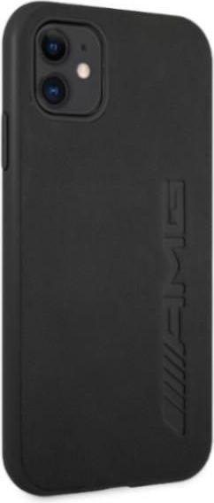 Image du produit Mercedes AMG AMHCN61DOLBK iPhone 11 6,1" czarny/black étui rigide en cuir estampillé à chaud (Apple iPhone 11)