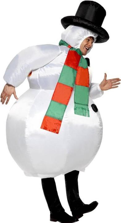 Actual product image Smiffys Unisex Adult Snowman Inflatable Costume (One size)