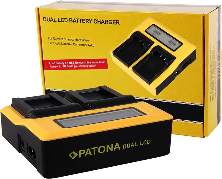 Image du produit Patona Fuji NP-W126 Double écran LCD (Chargeur de batterie d'appareil photo)
