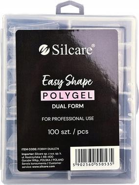 Immagine prodotto Silcare Stampo doppio trasparente per gel acrilico 100 pezzi.