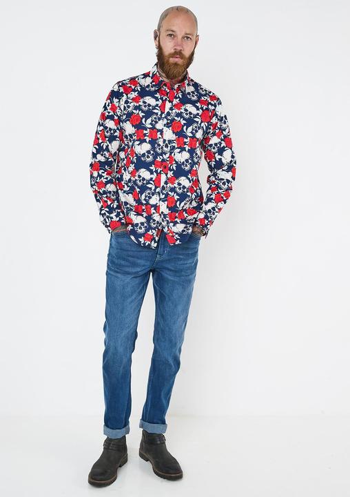 Actual product image Joe Browns Rose Skull Print Long Sleeve Shirt (S)