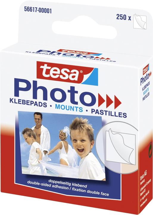 tesa Foto Klebepads, selbstklebend, 250 Fotoecken