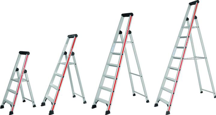 Actual product image Hymer-Leitern Stufenstehleiter 4126 / 4 Stufen (Stepladder, 164 cm)