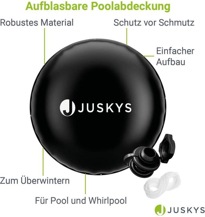 Image du produit Juskys Couverture de piscine gonflable ronde