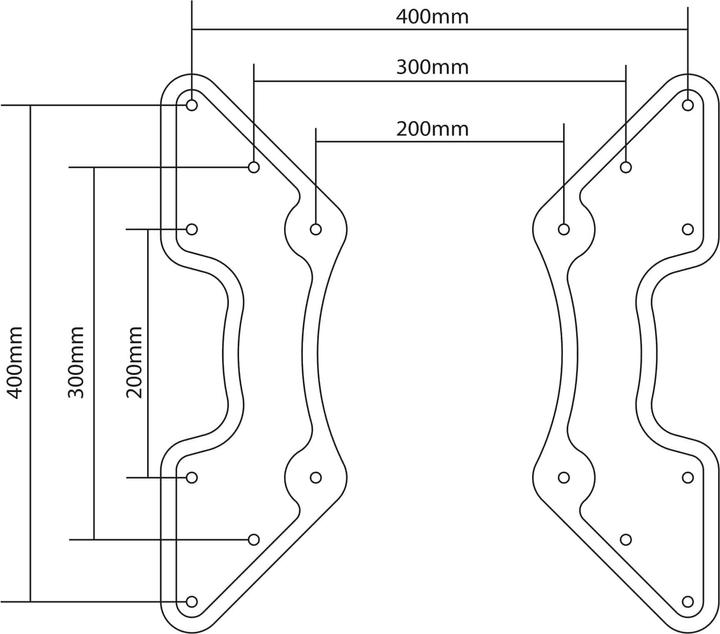 Nährwerte und Zutaten Goobay Vesa Adapter (Adapter- / Montageplatten)