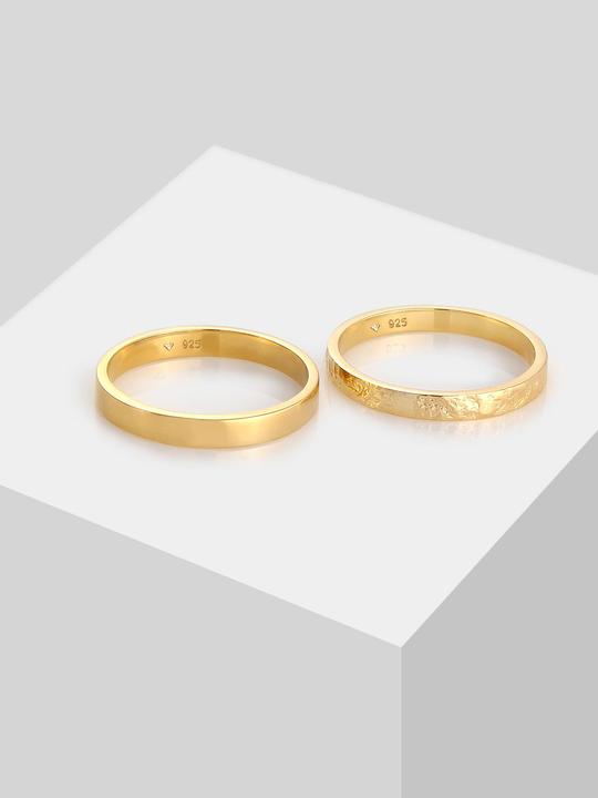 Actual product image Elli 2er Set Bandring (52, 925 Silver)