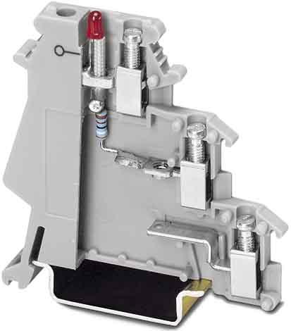Image du produit Phoenix Contact Borne pour initiateurs/acteurs DIK 1,5-LA 24GN/O-M Gris 50 pcs.