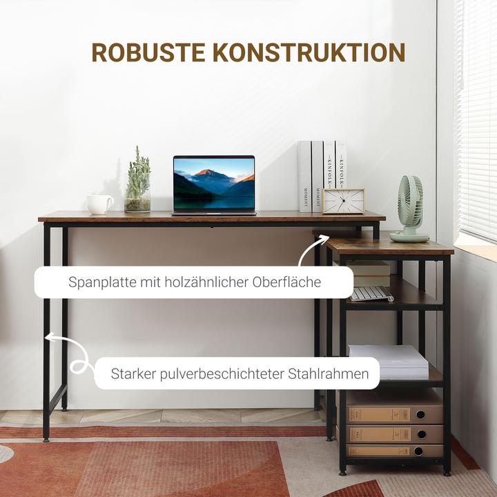 Produktbild Homcom Schreibtisch (135 x 90 x 79 cm)